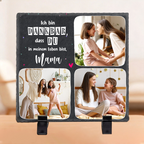 Dankeschön-Geschenke Personalisierte Schieferplatte mit Spruch und Fotos