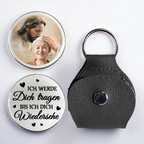 Der Kuss Gottes-Taschenumarmung mit Foto Trauergeschenk