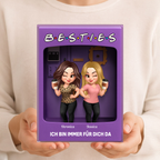 Personalisierter Acrylglas-Aufsteller für Beste Freundinen und Schwester