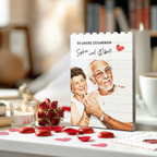 Fotopuzzle aus Klemmbausteinen mit Ihrem Wunschbild und Wunschtext Geschenk für Paar