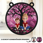 Oma/Mama und Kinder-Personalisierter Sonnenfänger mit Baummotiv