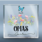 Acryltafel mit Schmetterlingen Geschenke für Oma und Mama