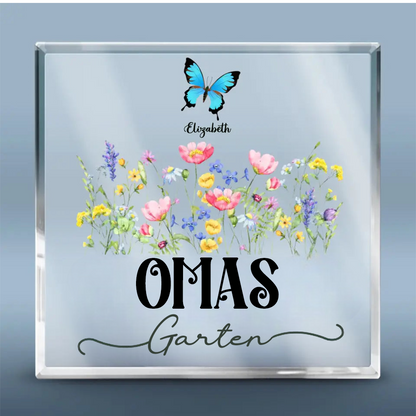 Acryltafel mit Schmetterlingen Geschenke für Oma und Mama