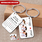 Personalisierter Acryl-Schlüsselanhänger mit Kalender