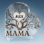 Baum-Standherz mit Namen für Oma und Mama