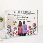 Personalisierte Acryltafel für Tochter und Schwiegertochter