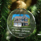Personalisierter Weihnachtsanhänger – Unser neues Zuhause