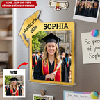 Acryl-Kühlschrankmagnet  mit Foto Abschlussgeschenk für Tochter und Sohn