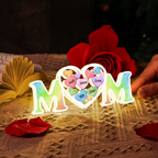 Personalisierte MOM-Lichtbox mit Namen Geschenk für Mama