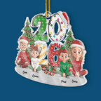 2025 Personalisierter Christbaumanhänger mit Familie Acrylornament