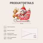 Babys Erstes Weihnachten - Personalisierter Christbaumschmuck mit Name und Jahr