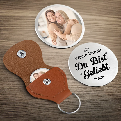 Du bist geliebt-Taschenumarmung mit Foto