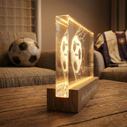 Volltreffer- Personalisiertes Nachtlicht mit Fußball Geschenk für Vater