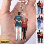 Mama und Sohn-Acryl Schlüsselanhänger mit Namen
