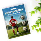 „Papas Traum Team!“ – Personalisierte Fußball-Acrylplatte für Papa