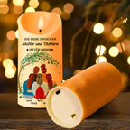 Mutter und Tochter Personalisierte LED-Kerze