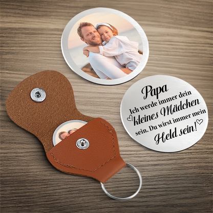 Immer Dein kleines Mädchen-Taschenumarmung mit Foto für Vater und Mutter