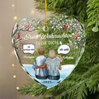 Erstes Weihnachten ohne Dich-Personalisiertes Glasornament Christbaumanhänger Trauergeschenk