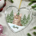 Herzornament mit Foto Personalisierter Christbaumschmuck