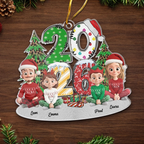 2025 Personalisierter Christbaumanhänger mit Familie Acrylornament