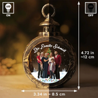 Kerzenlicht-Laternenornamente mit Foto Weihnachtsgeschenk für Familie