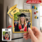 Acryl-Kühlschrankmagnet  mit Foto Abschlussgeschenk für Tochter und Sohn
