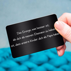 Brieftasche-Karte mit Foto und Text Geschenk für Partner und Papa