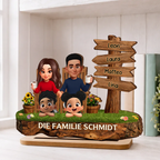 Eltern und Kinder-Personalisierter Holzaufsteller Geschenk für Papa, Mama, Oma und Opa