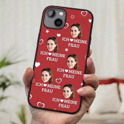 Ich liebe... Silikonhandyhülle für iPhone und Samsung mit Foto Geschenk für Frau, Mann, Papa, Mama, Opa und Oma