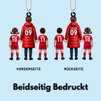 Fußballmama und Kinder-Personalisierter Acrylanhänger´mit Trikots