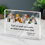PAPA-Acrylblock mit Fotos,Text und Name Geschenk für Vater