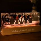 Personalisiertes LED Nachtlicht-Familie unter dem Baum Trauergeschenk