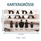 PAPA Brieftasche-Karte mit Familie Wallet Card für Papa und Opa