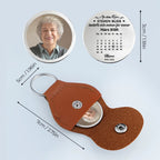 Pocket Hug (Taschenumarmung) mit Foto und Kalender Münze personalisiert Trauergeschenk