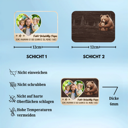 Fahr Vorsichtig-Sonnenblendenclip mit Foto
