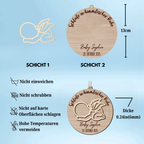 Verlust eines Babys-Personalisiertes Gedenk-Holzornament mit Name