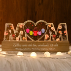 Personalisiertes MOM-Nachtlicht mit 1-8 Personen Geschenke für Mama