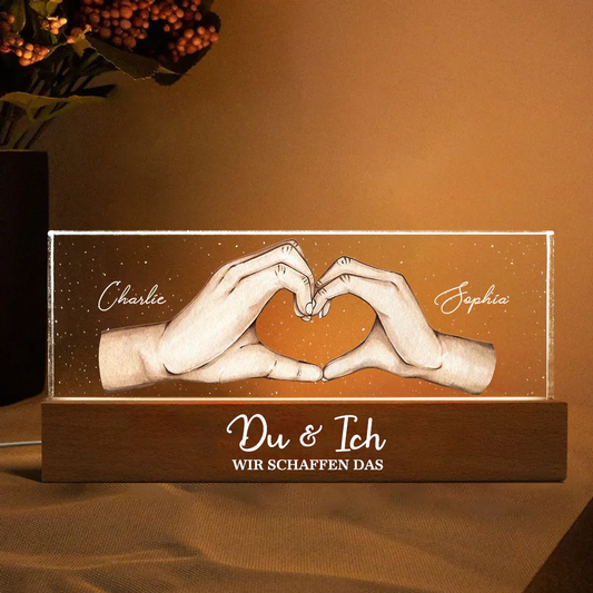 Personalisierte Nachtlicht Handheart