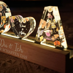2 Buchstaben Personalisiertes LED-Nachtlicht Geschenk für Liebespaar