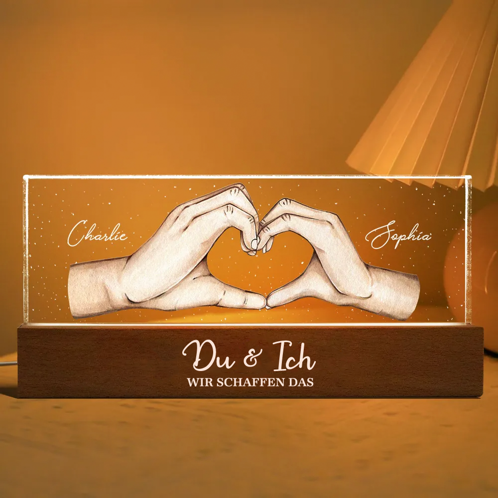 Personalisierte Nachtlicht Handheart