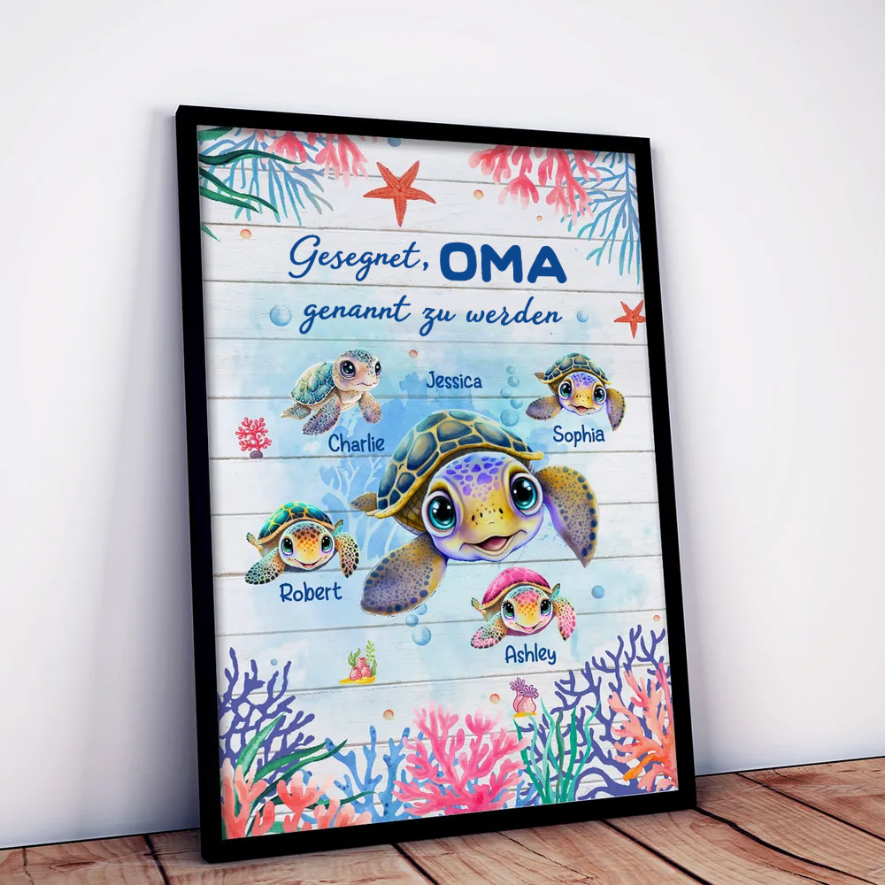 Gesegnet...genannt zu werden-Personalisiertes Poster mit Rahmen