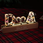 2 Buchstaben Personalisiertes LED-Nachtlicht Geschenk für Liebespaar