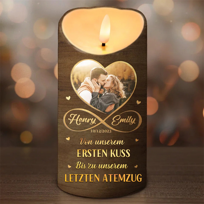 Personalisierte LED-Kerze Geschenke für Liebespaar