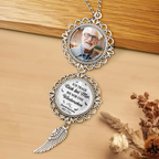 Ich trage dich...Personalisierter Metall-Anhänger Trauergeschenk