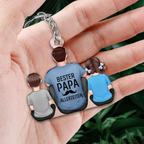 Bester Papa-Acryl Schlüsselanhänger Vater und Kinder Geschenke für Papa und Opa