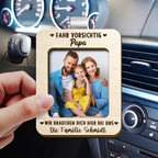 Fahr Vorsichtig Sonnenblendenclip mit Foto für Familie und Liebespaar