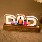 DAD Personalisiertes LED-Nachtlicht Geschenk für Papa