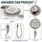 Ich trage dich...Personalisierter Metall-Anhänger Trauergeschenk