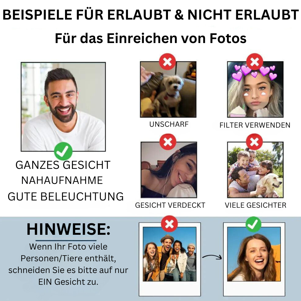 Foto-Taschenumarmung mit Engelsflügel Trauergeschenk