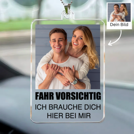 Fahr Vorsichtig Foto Anhänger